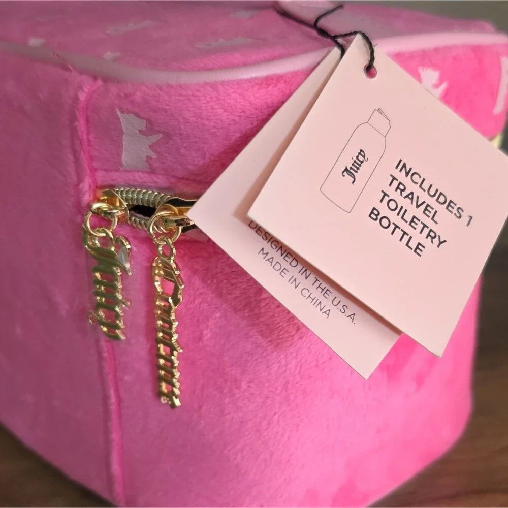 Juicy Couture Pink Travel Case Vanity Bag